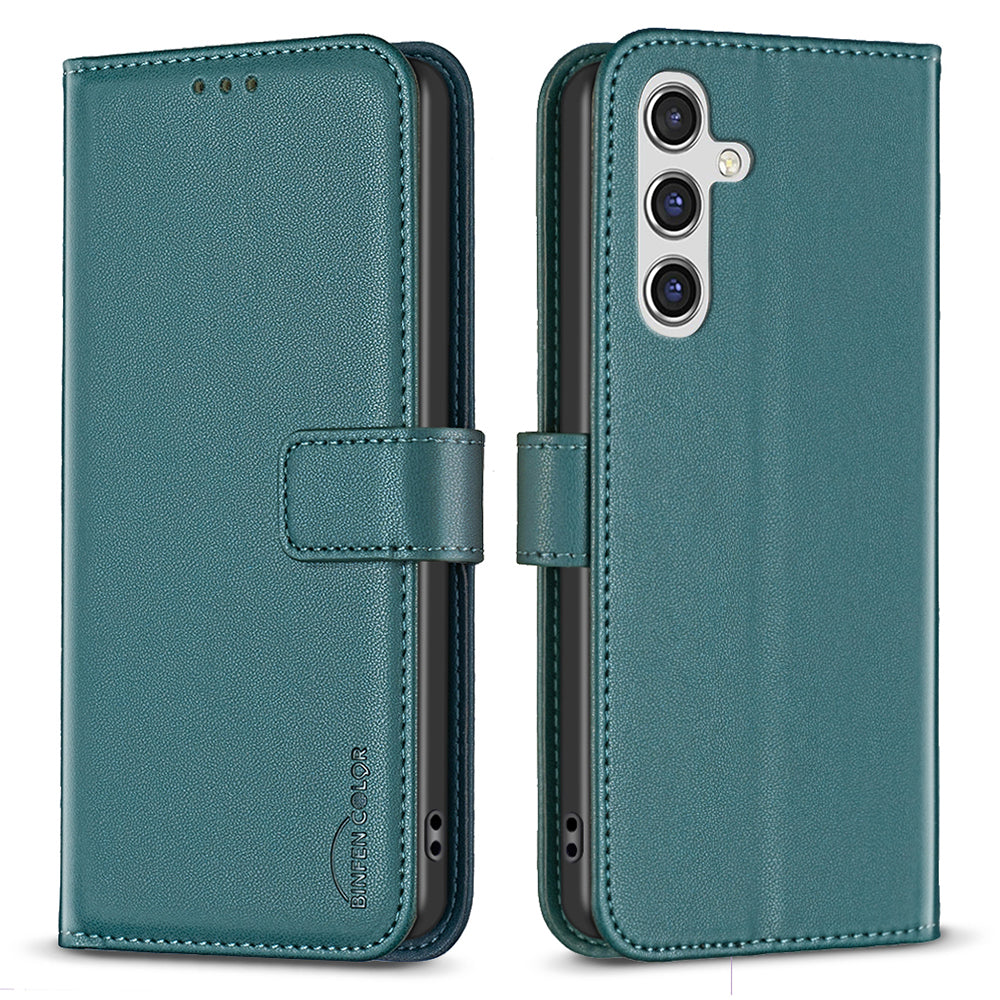 BINFEN COLOR BF17 For Samsung Galaxy A14 4G / 5G PU Leather Wallet Case Phone Cover with Stand BINFEN COLOR BF17 For Samsung Galaxy A14 4G / 5G PU Leather Wallet Case Phone Cover with Stand